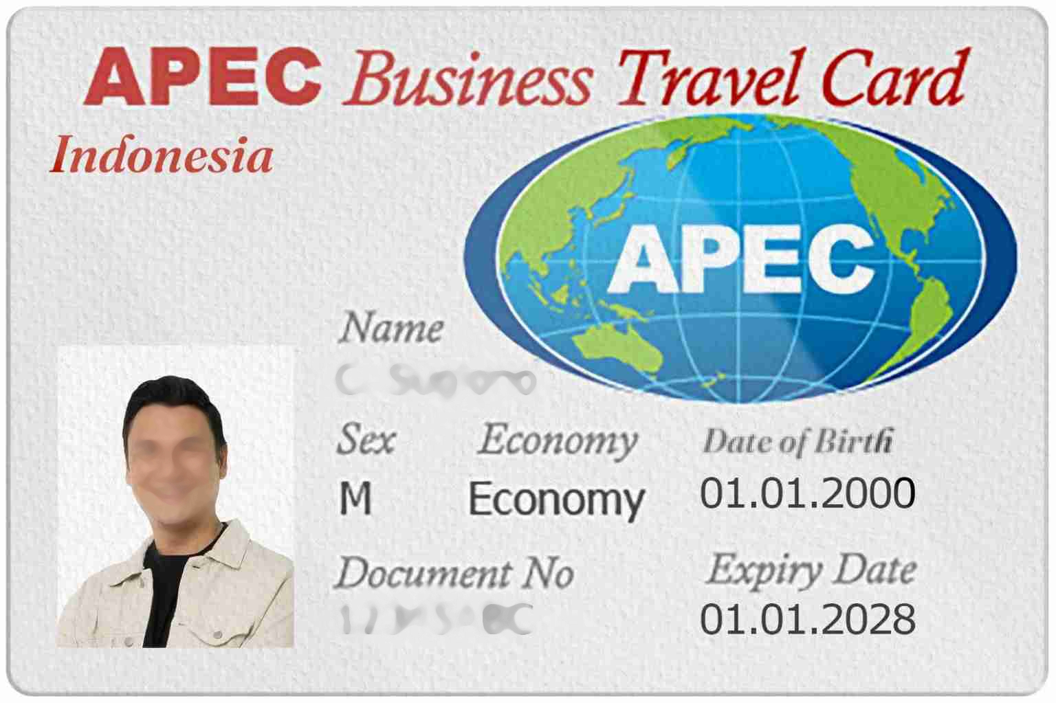 Contoh APEC Business Travel Card untuk pengusaha Indonesia